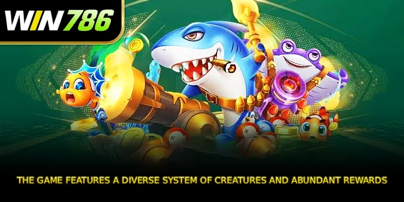 The game features a diverse system of creatures and abundant rewards