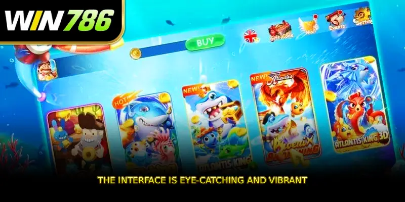 The interface is eye-catching and vibrant